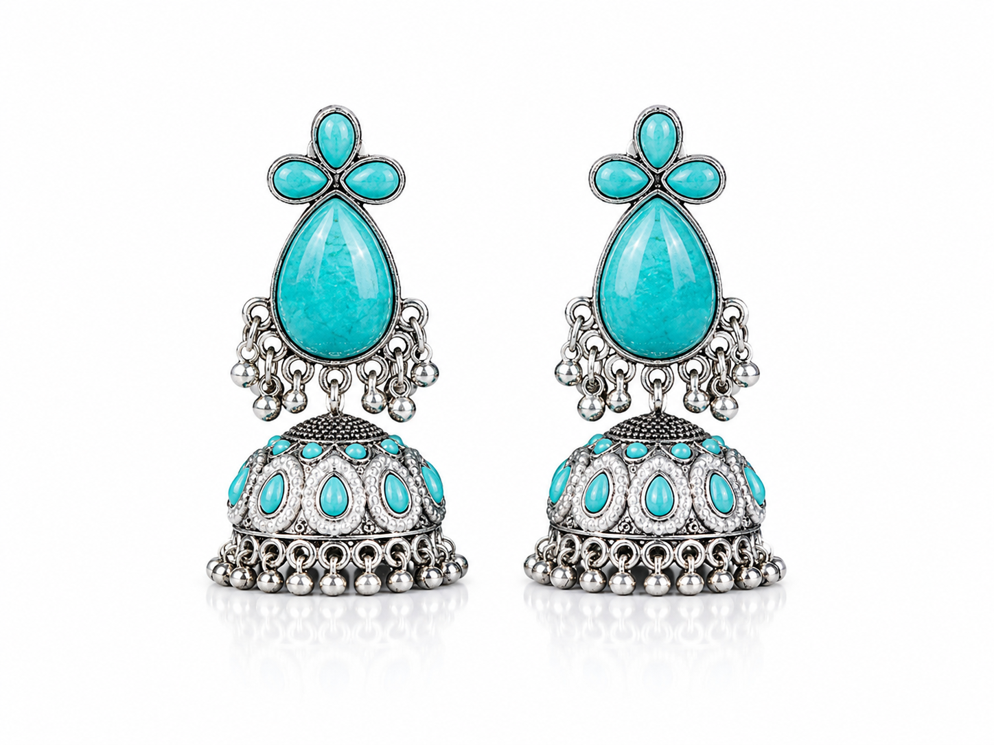 Sky Bloom Crystal Drop Earrings