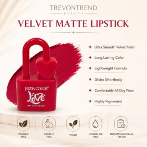 Huda Color Love Matte Lip Gloss – Long Lasting Matte Lip Gloss for Women