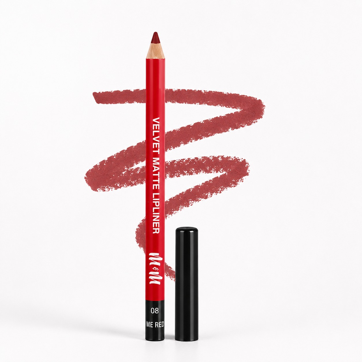 MeM Velvet Matte Lipliner – Long Lasting Velvet Matte Lip Liner Pencil for Women