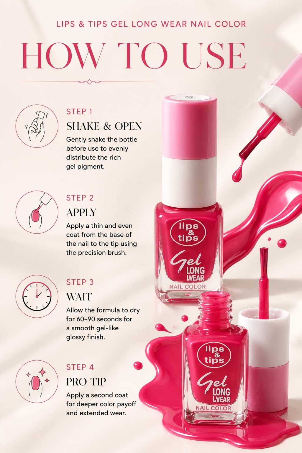 Lips & Tips Gel Long Wear Nail Color - Image 3