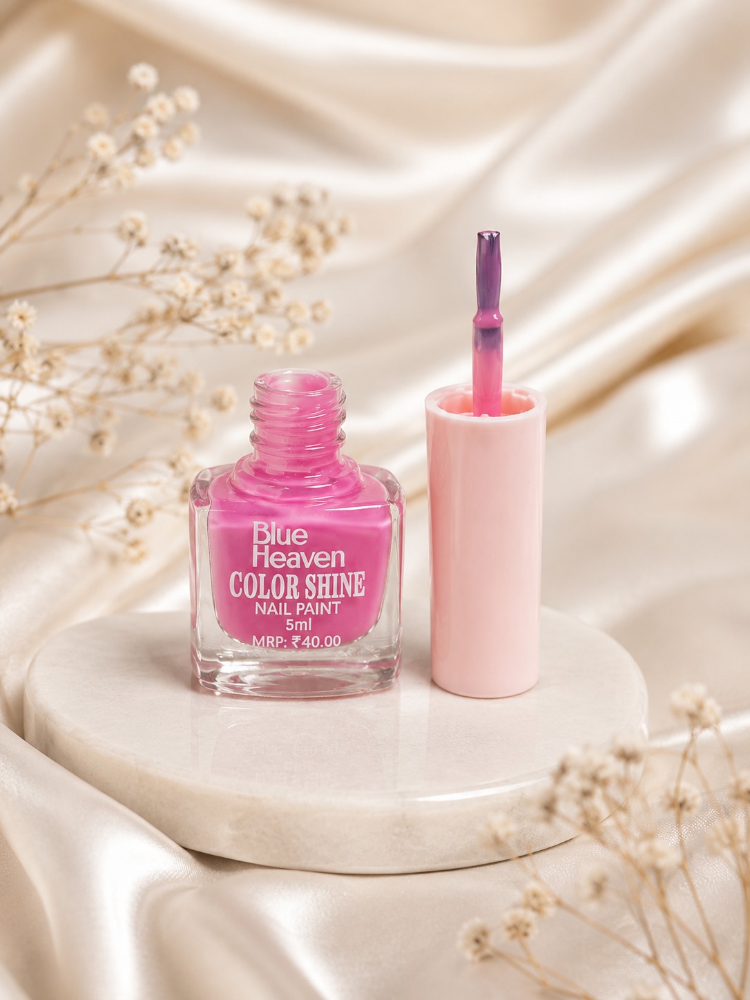 Blush Petal Pink Nail Polish – Soft & Elegant Shine - Image 2
