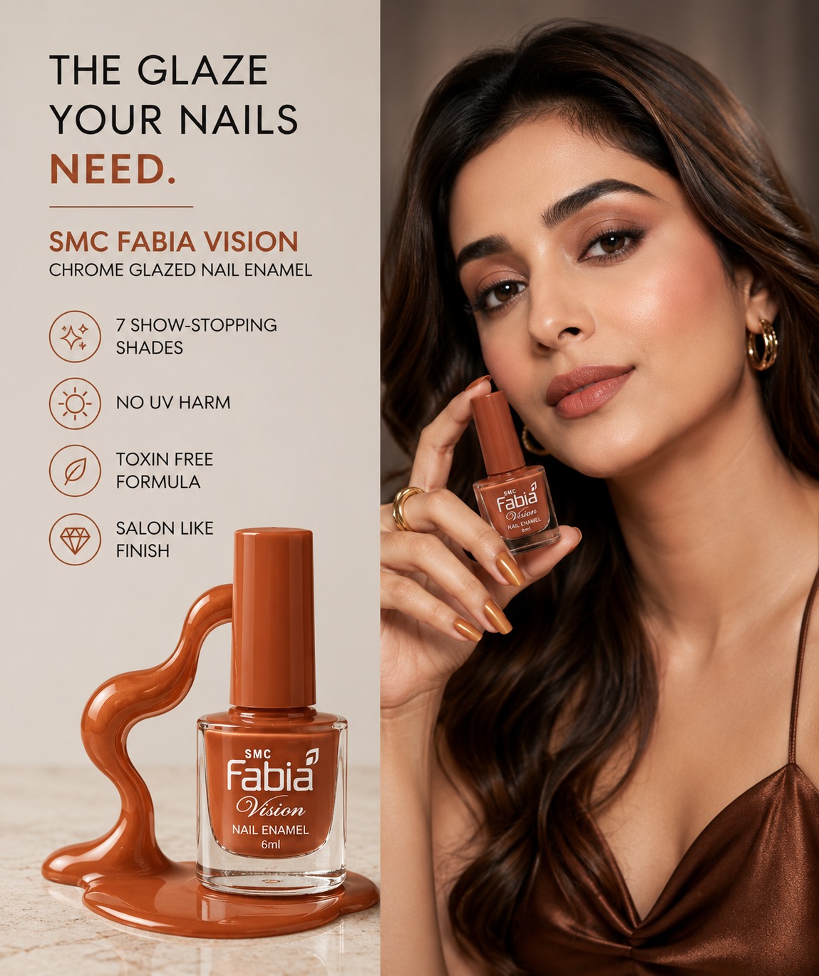 SMC Fabia Vision Chrome Glazed Nail Enamel - Image 4