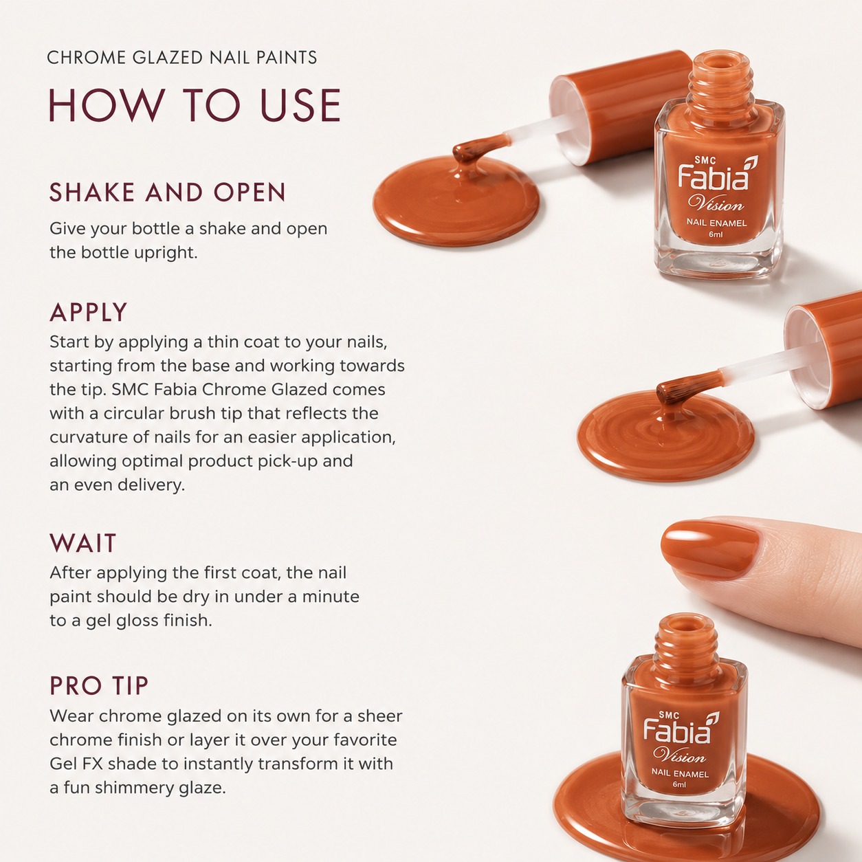 SMC Fabia Vision Chrome Glazed Nail Enamel - Image 5