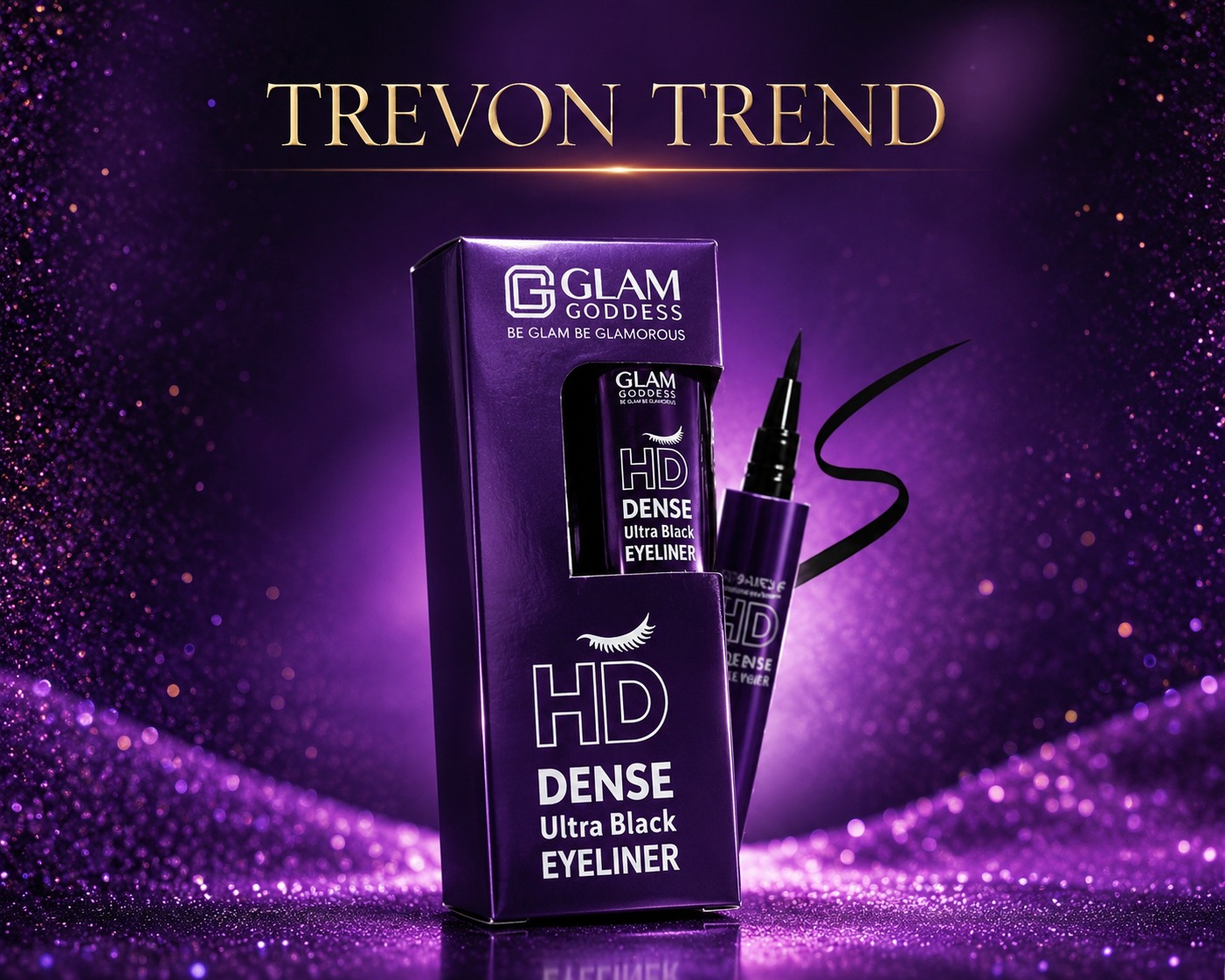 Royal Purple Elegance – HD Dense Ultra Black Eyeliner - Image 4