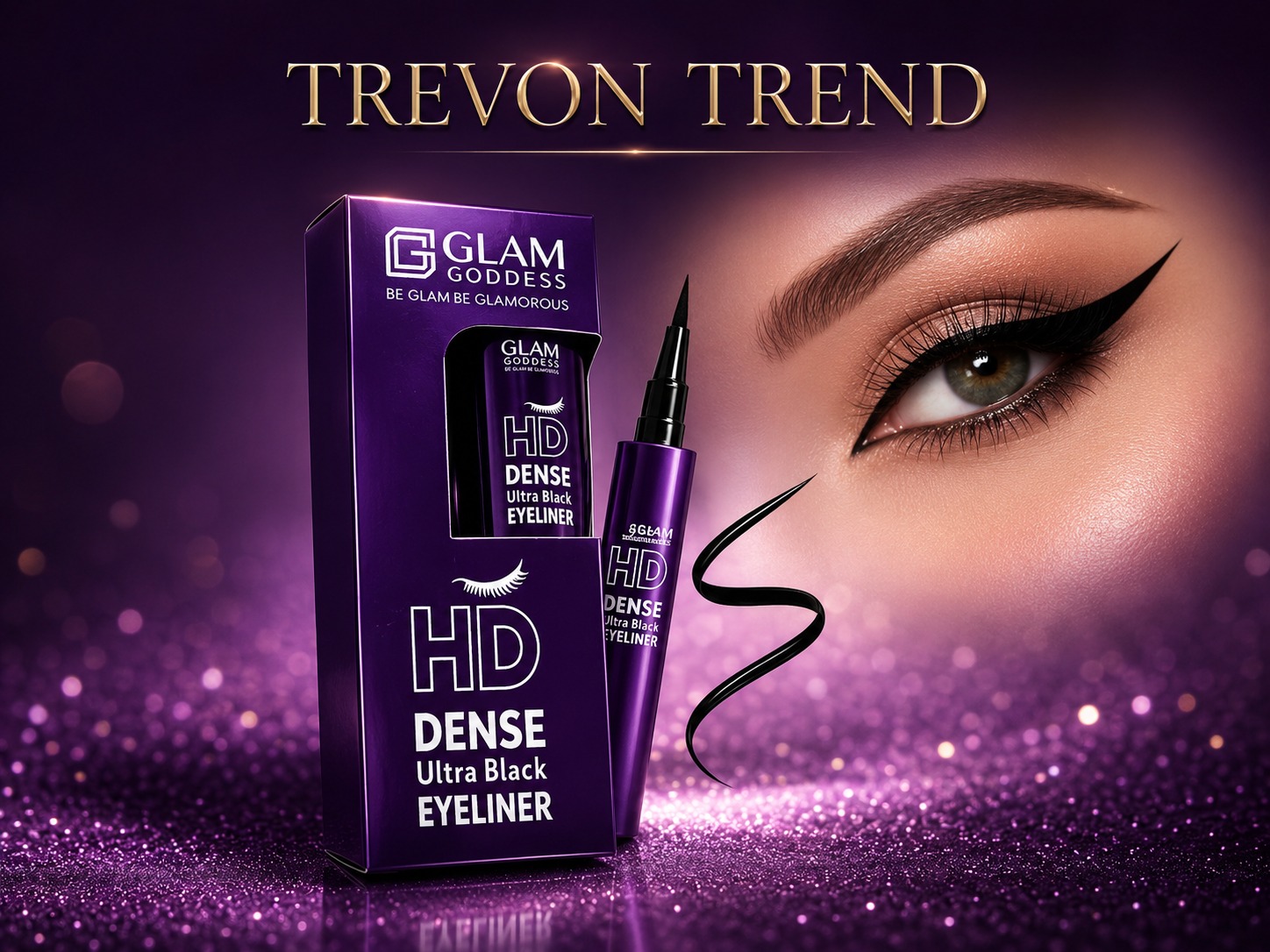 Royal Purple Elegance HD Dense Ultra Black Liquid Eyeliner