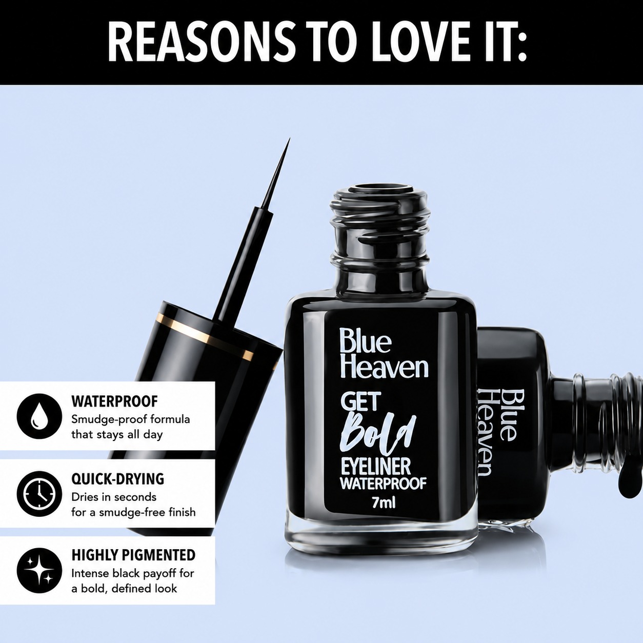 Blue Heaven Get Bold Eyeliner Waterproof - Image 2