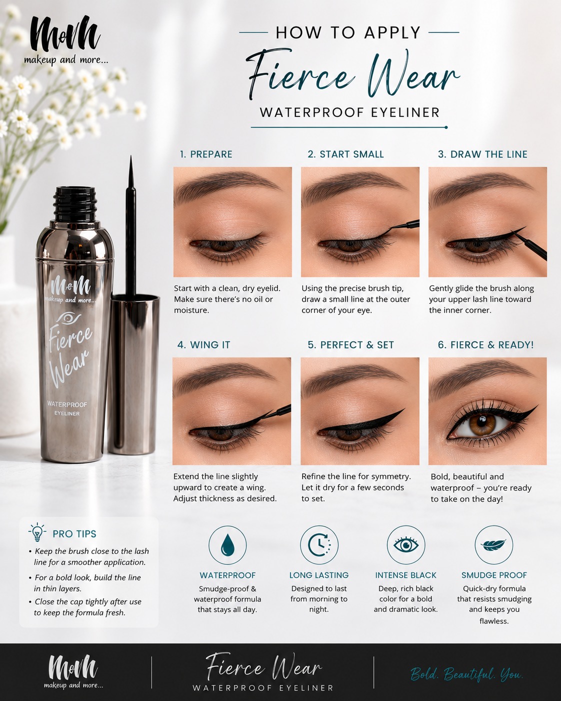 MeM Fierce Wear Waterproof Eyeliner - Image 3