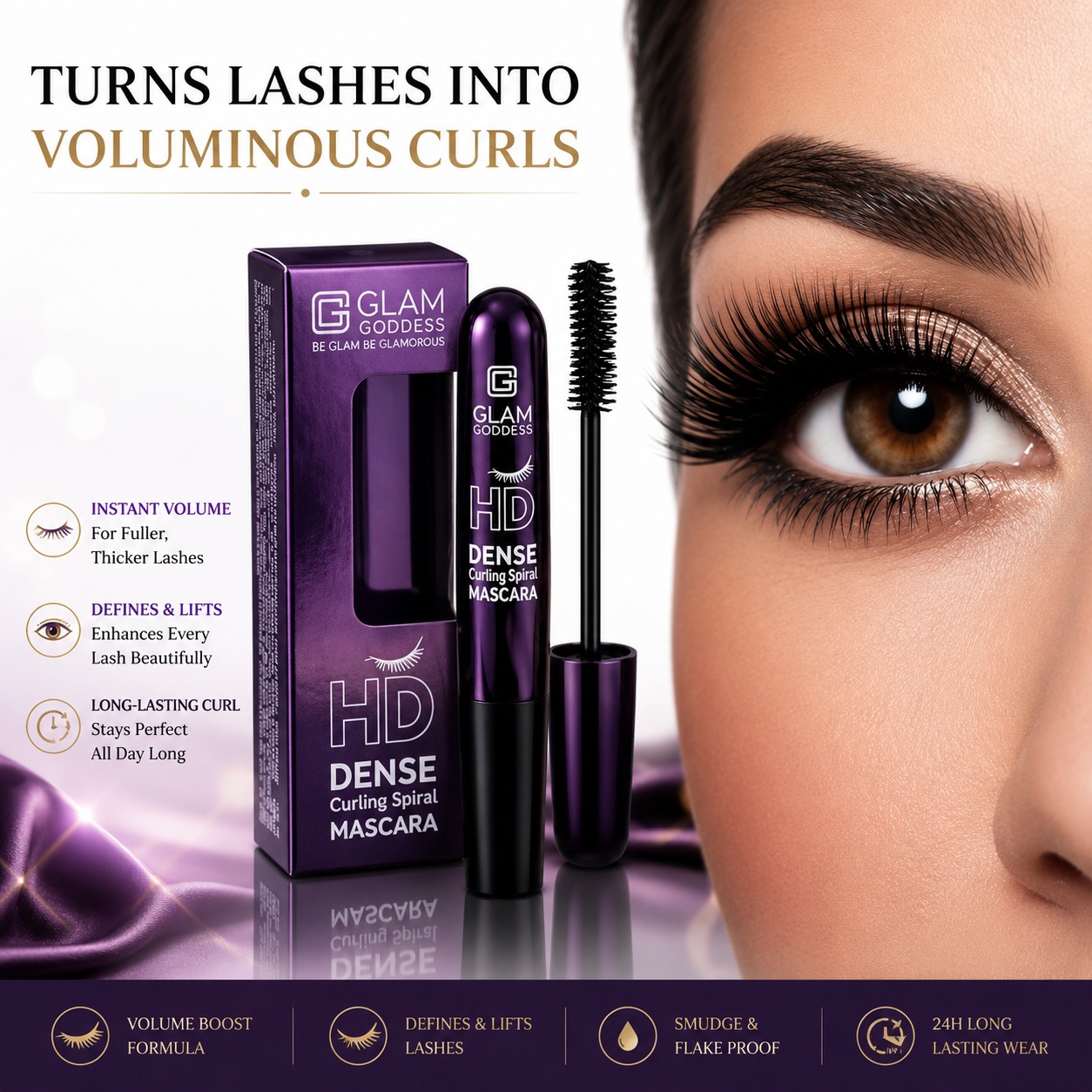 Glam Goddess HD Dense Curl Mascara - Image 3