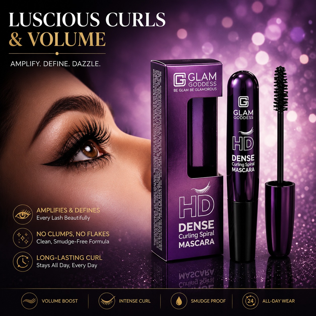 Glam Goddess HD Dense Curl Mascara - Image 4