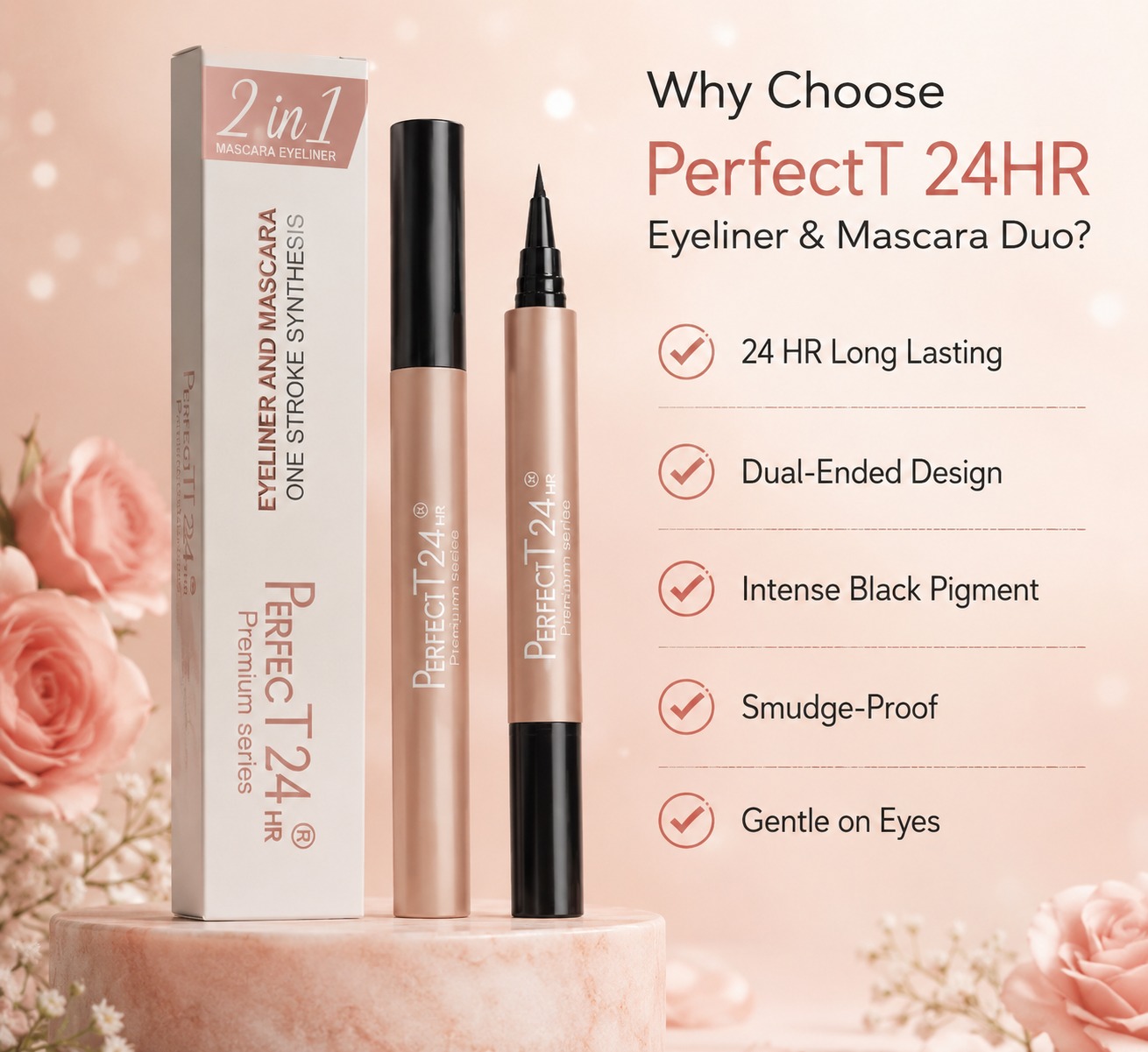 PerfectT 24HR Premium Series – 2 in 1 Mascara & Eyeliner - Image 3