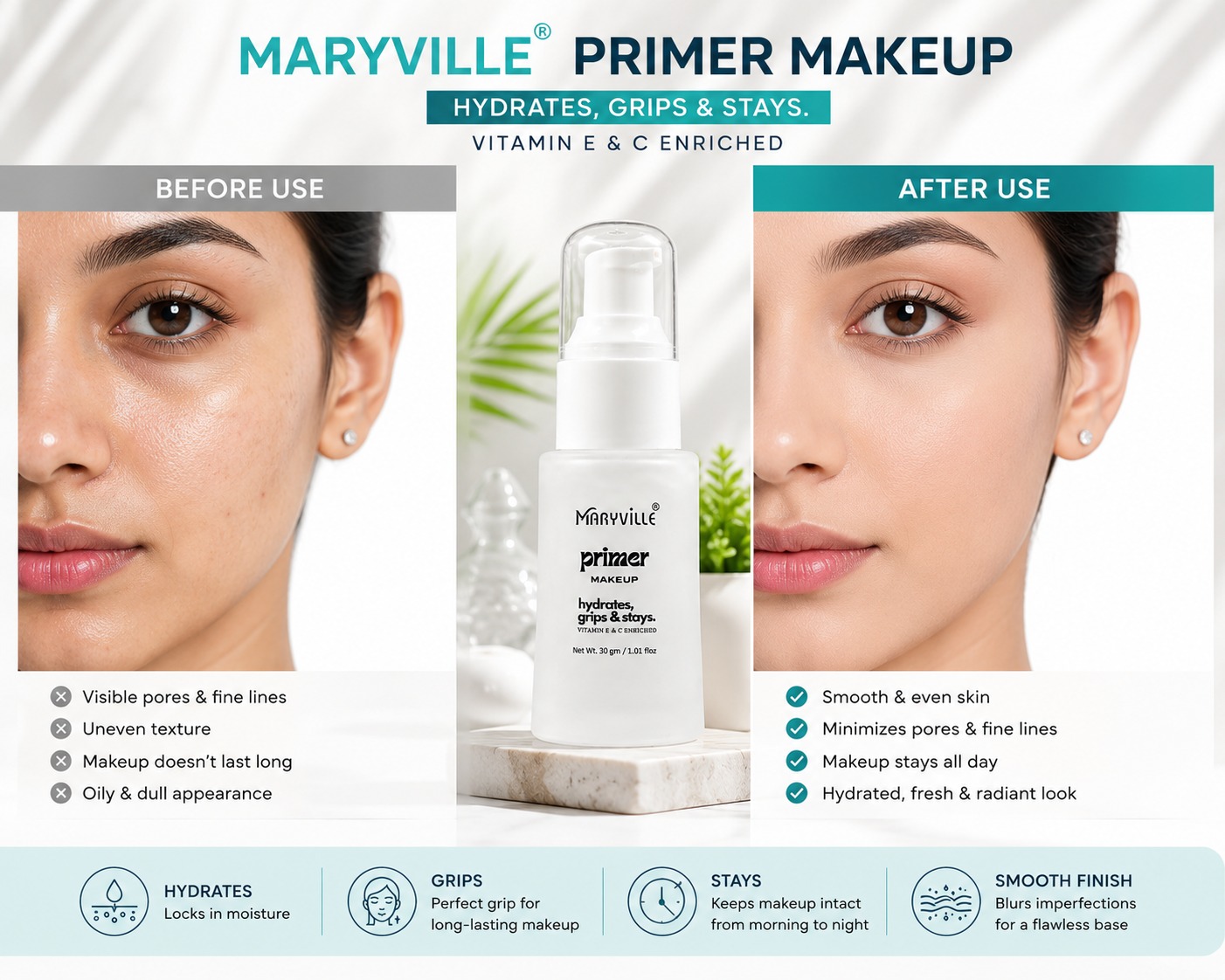Maryville Hydra Grip Makeup Primer - Image 2