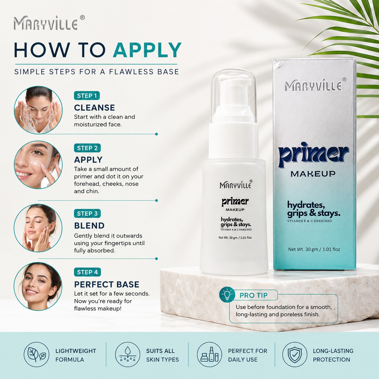 Maryville Hydra Grip Makeup Primer - Image 3