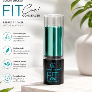 Colour Strokes Fit Cue Full Coverage Concealer – Lightweight Full Coverage Concealer for Women