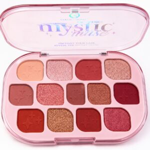 Color Strokes Mystic Muse 12 Shade Eyeshadow Palette with vibrant matte shimmer and metallic colors