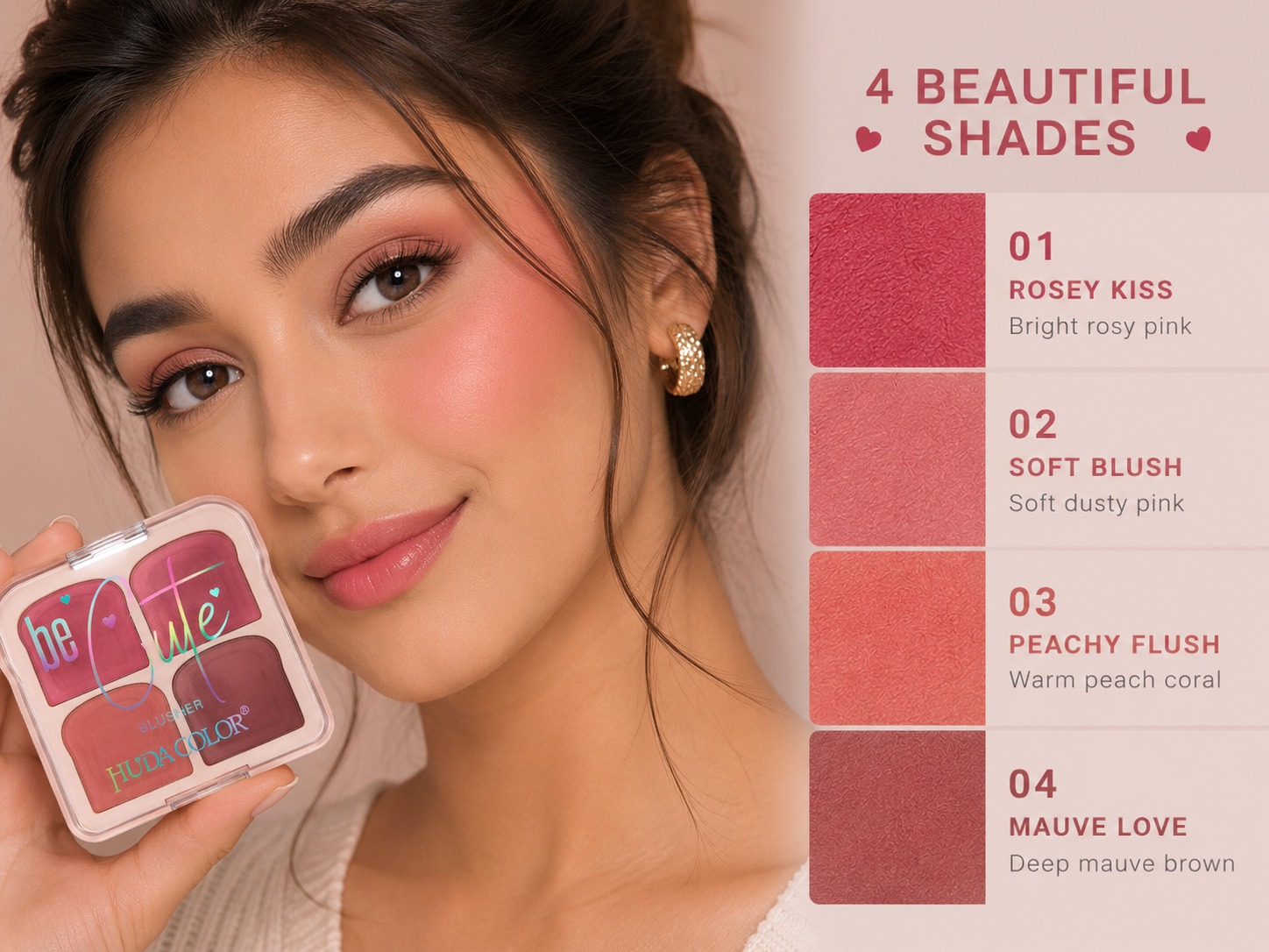 HUDA COLOR Be Cute Blusher - Image 3