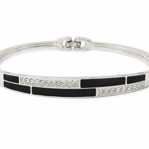 Midnight Elegance Crystal Bracelet