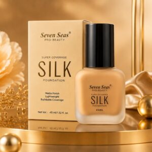 Seven Seas Pro Beauty Silk Foundation – Lightweight Silk Liquid Foundation for Women