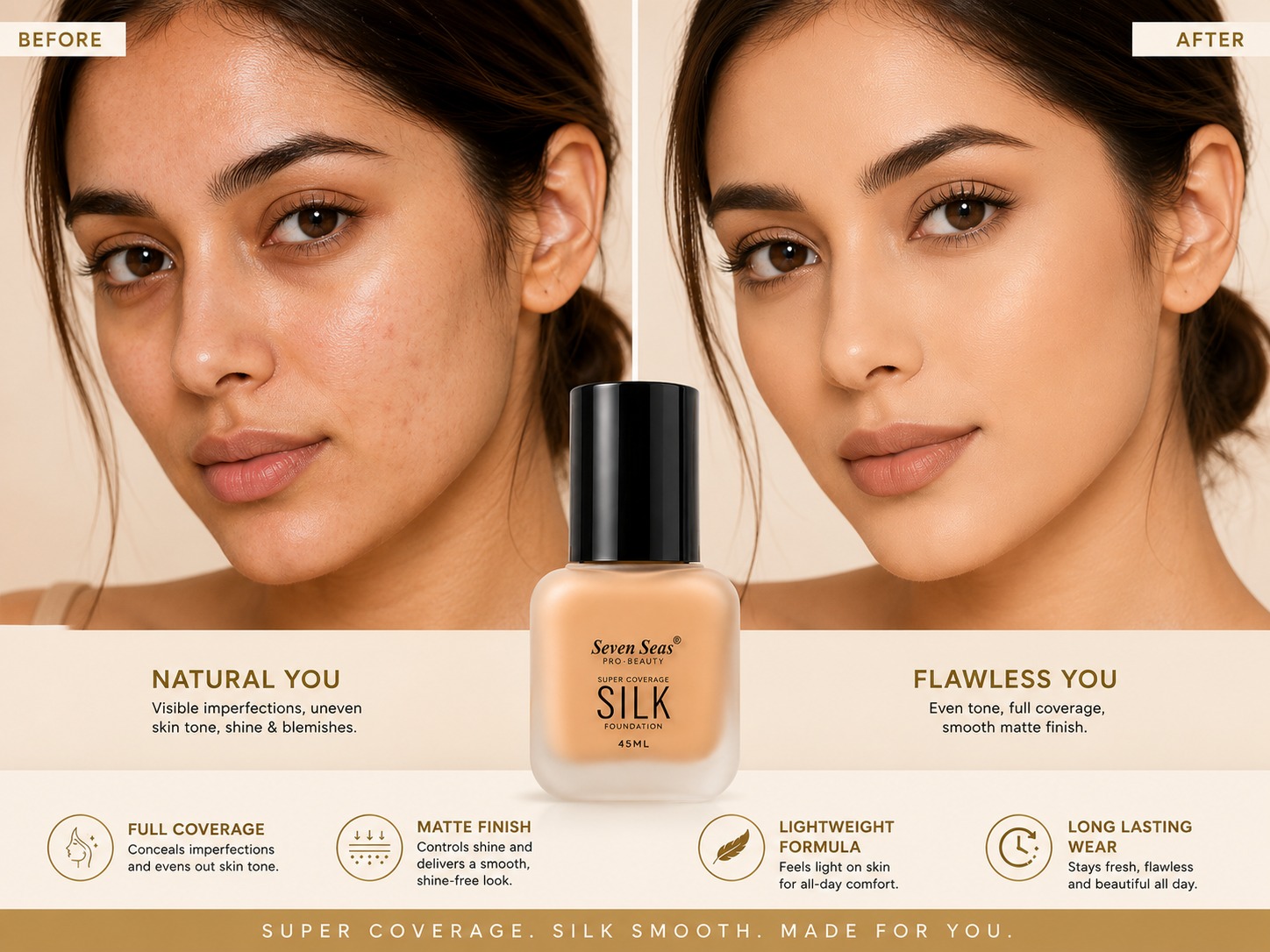Seven Seas Pro Beauty Silk Foundation - Image 4