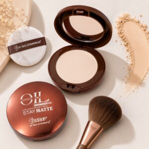 BBF B'Blushed Stay Matte Oil Control 2-in-1 Compact Powder – Matte Face Compact for Women