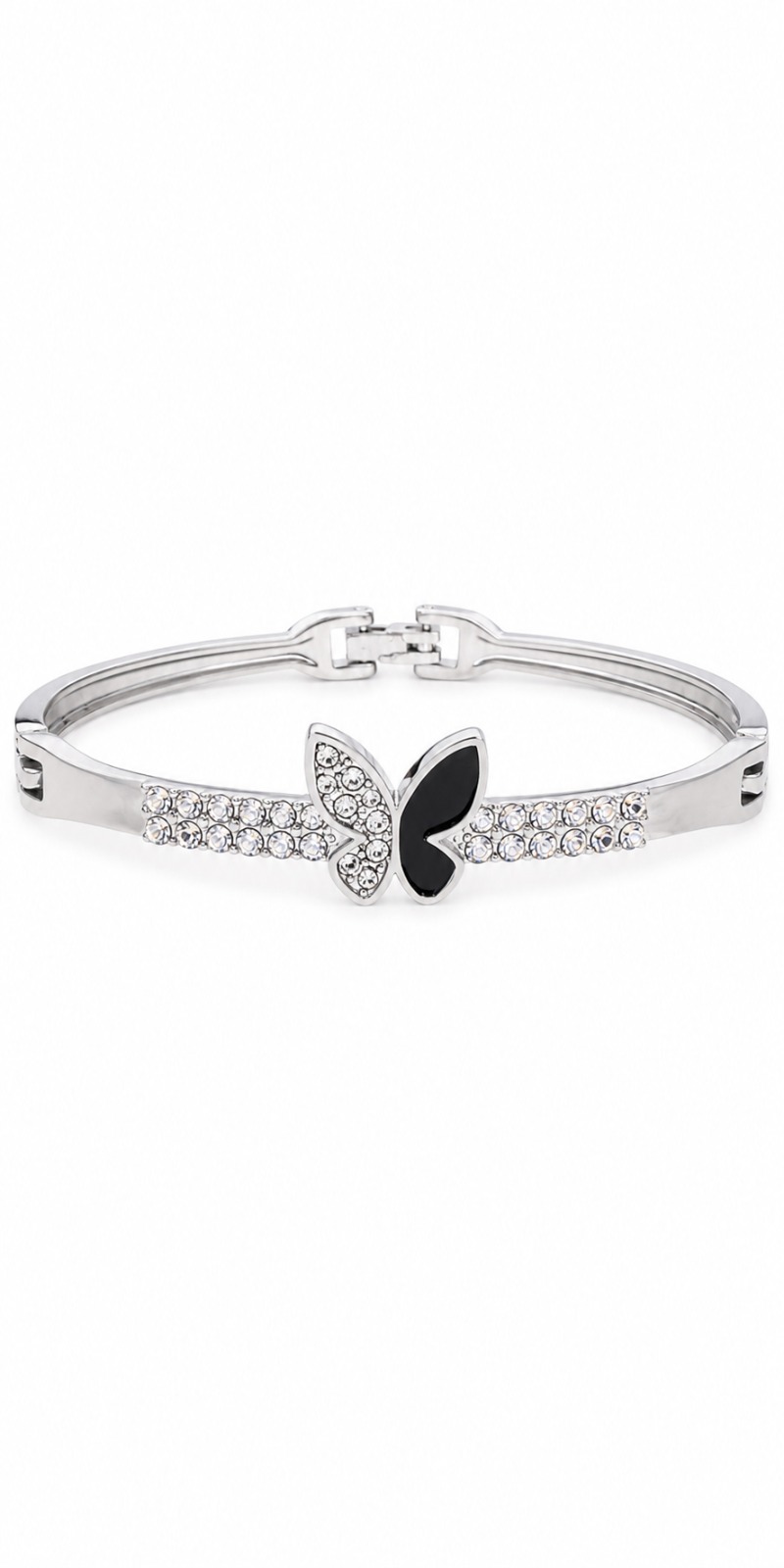 Midnight Butterfly Crystal Bracelet