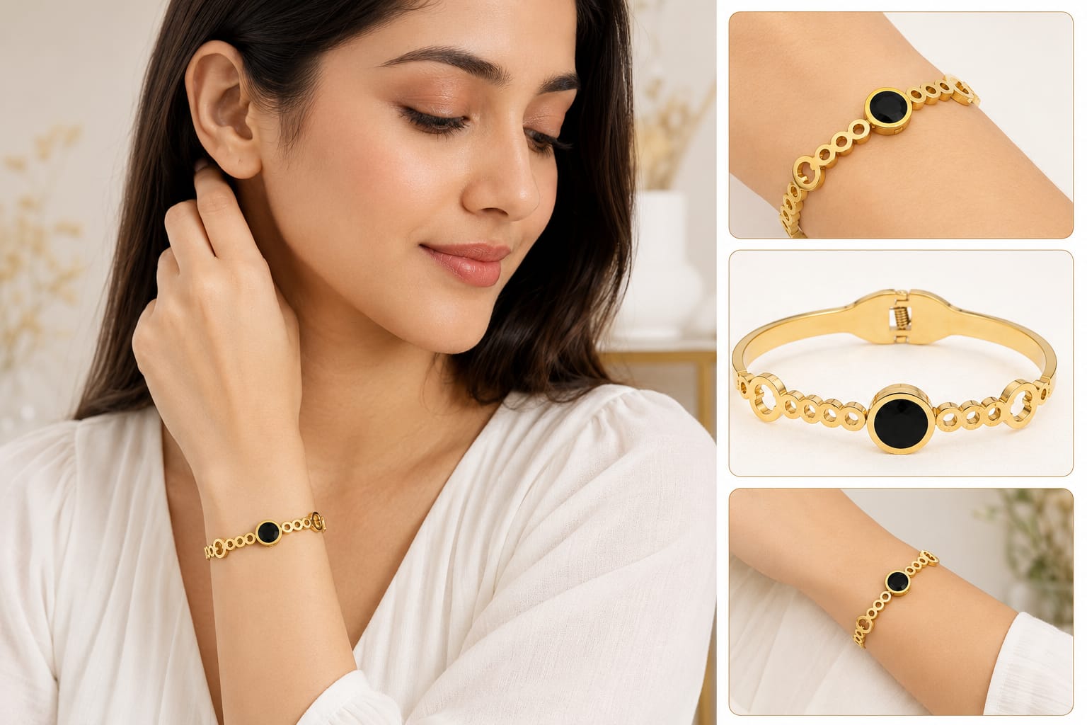 Midnight Luxe Gold Bracelet - Image 4