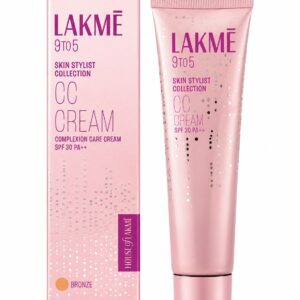 Lakmé 9to5 Skin Stylist CC Cream SPF 30 PA++ Bronze – Lightweight CC Cream for Women