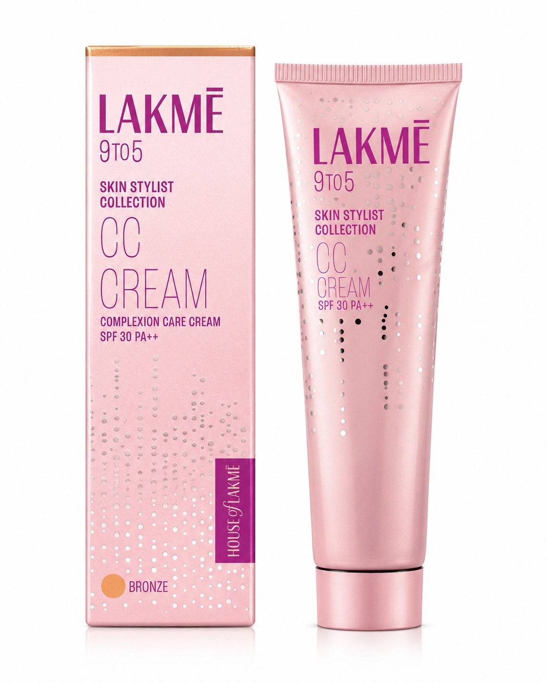 Lakmé 9to5 Skin Stylist CC Cream SPF 30 PA++ Bronze – Lightweight CC Cream for Women
