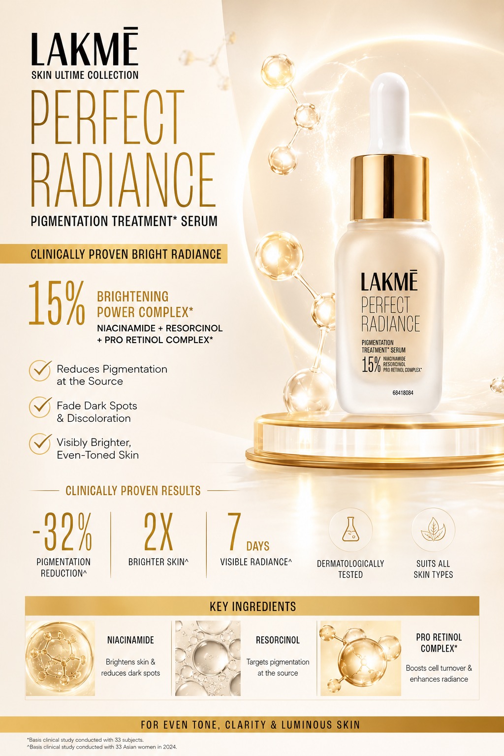 Lakmé Perfect Radiance Pigmentation Treatment Serum - Image 4