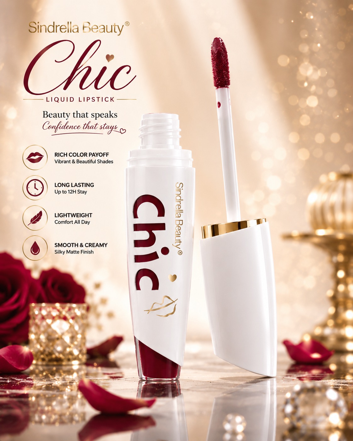 Sindrella Beauty Chic Liquid Lipstick - Image 5