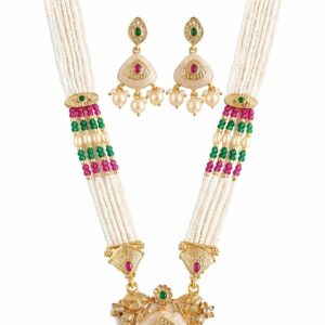 Golden Pearl Elegance Necklace Set