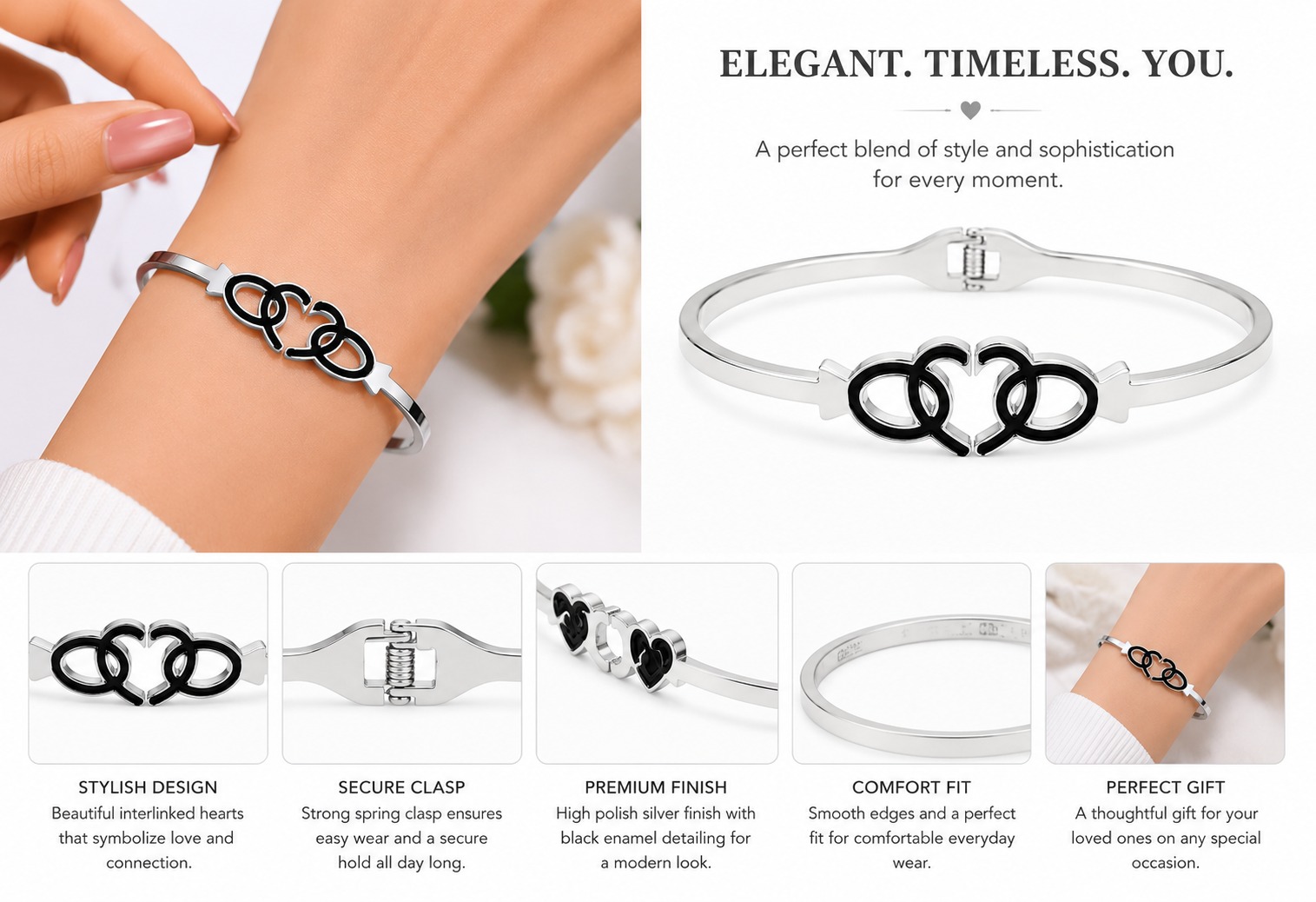 Luxe Bloom Designer Bracelet - Image 4