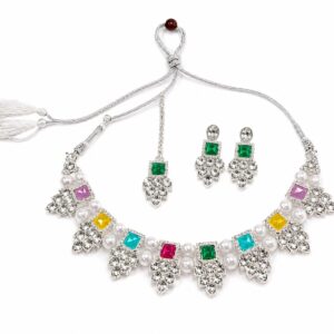 Multicolor Pearl Elegance Jewellery Set