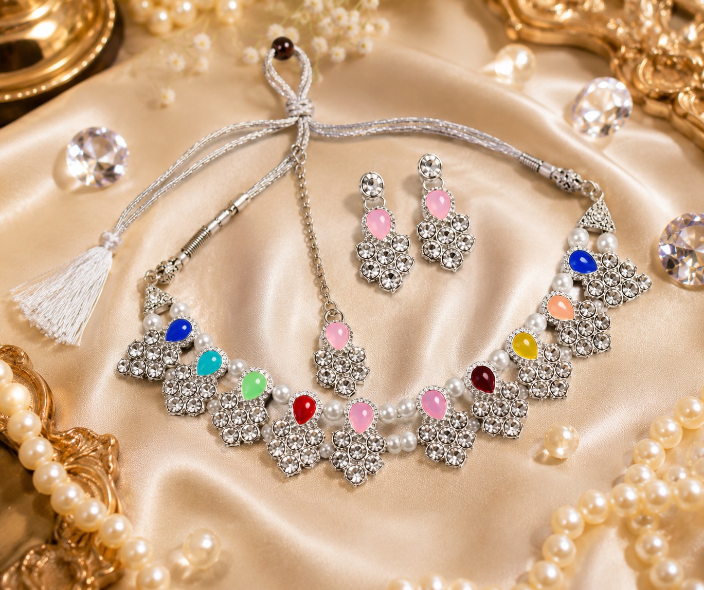 Multicolor Crystal Charm Set - Image 3