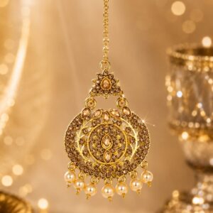 Rajwada Gold-Tone Maang Tikka