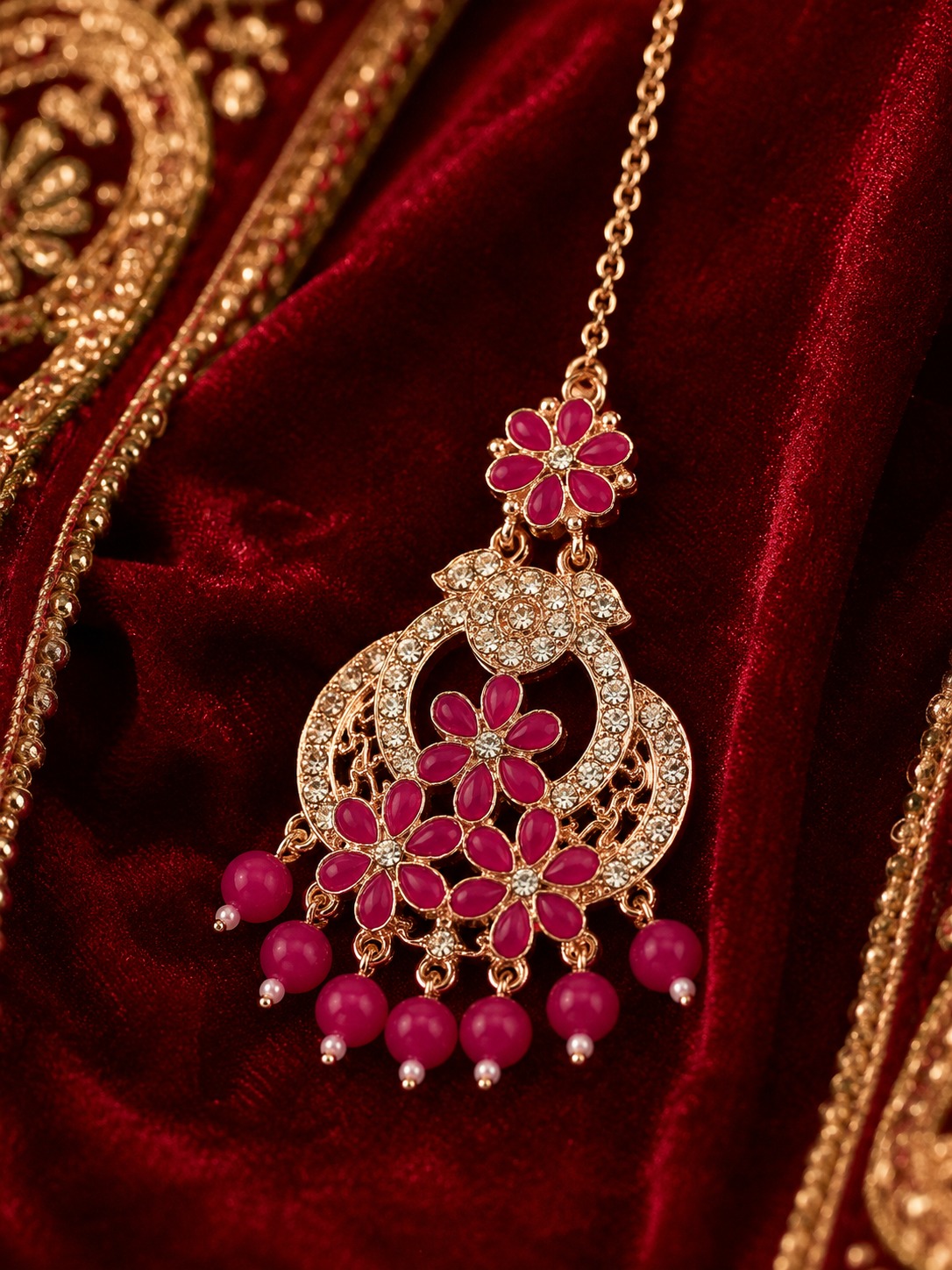 Rani Blossom Maang Tikka