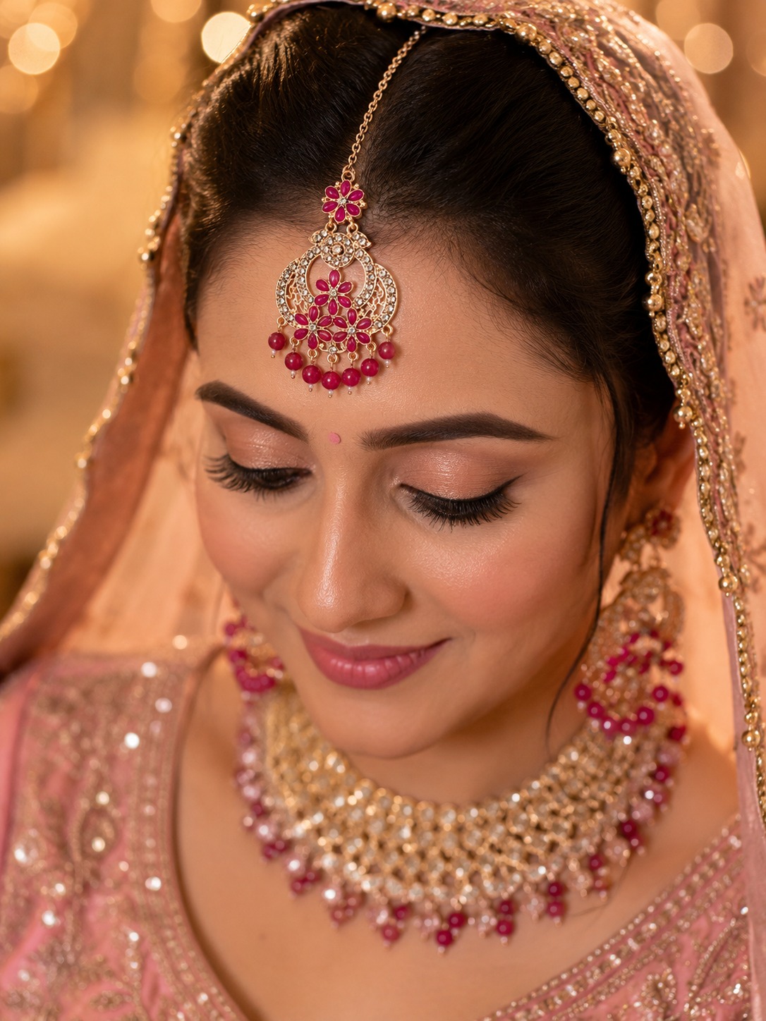 Rani Blossom Maang Tikka - Image 3