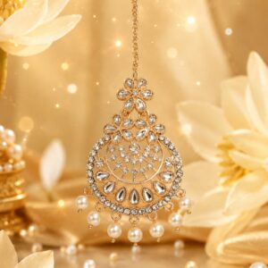 Royal Pearl Chandrika Maang Tikka