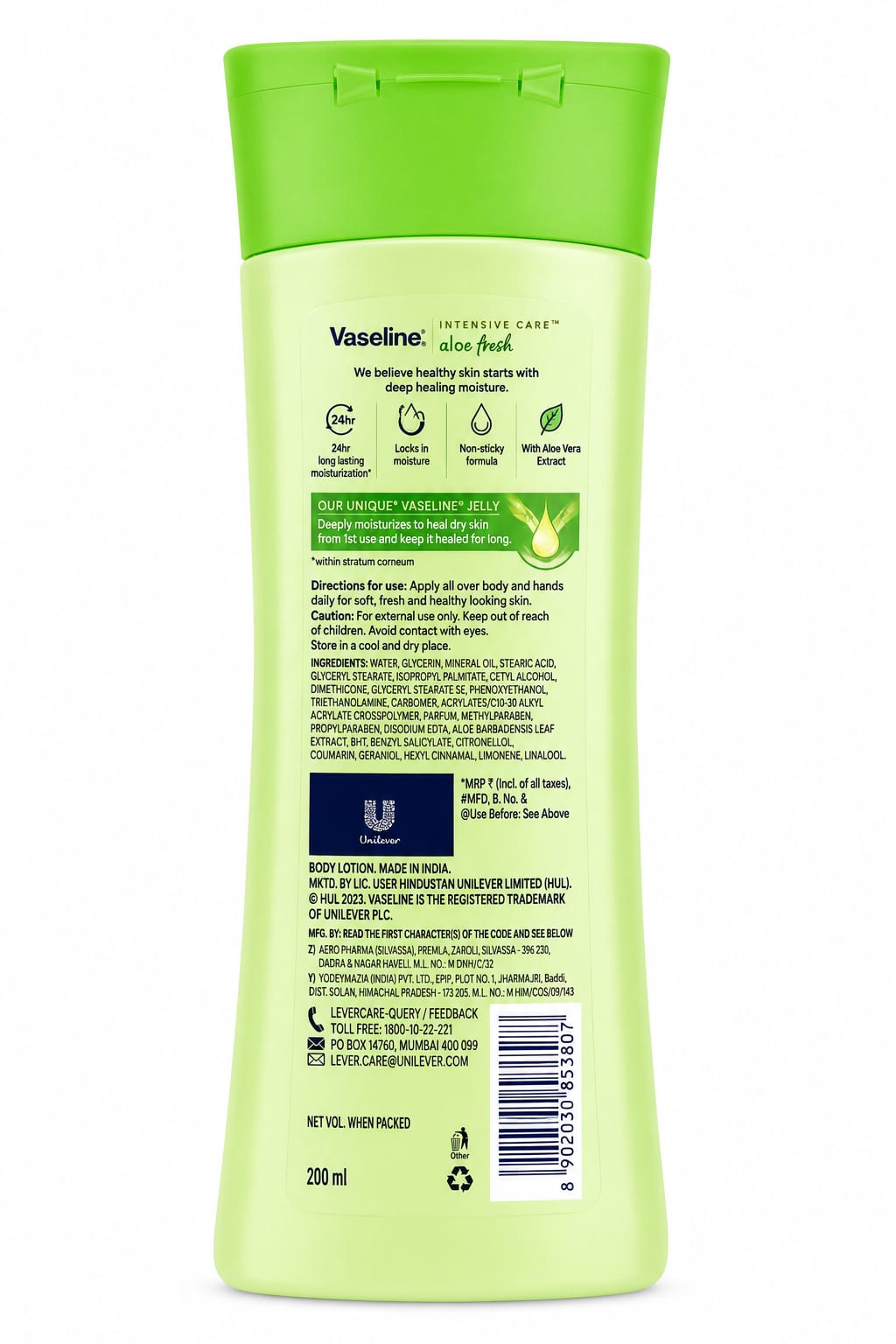 Vaseline Aloe Fresh Body Lotion - Image 4