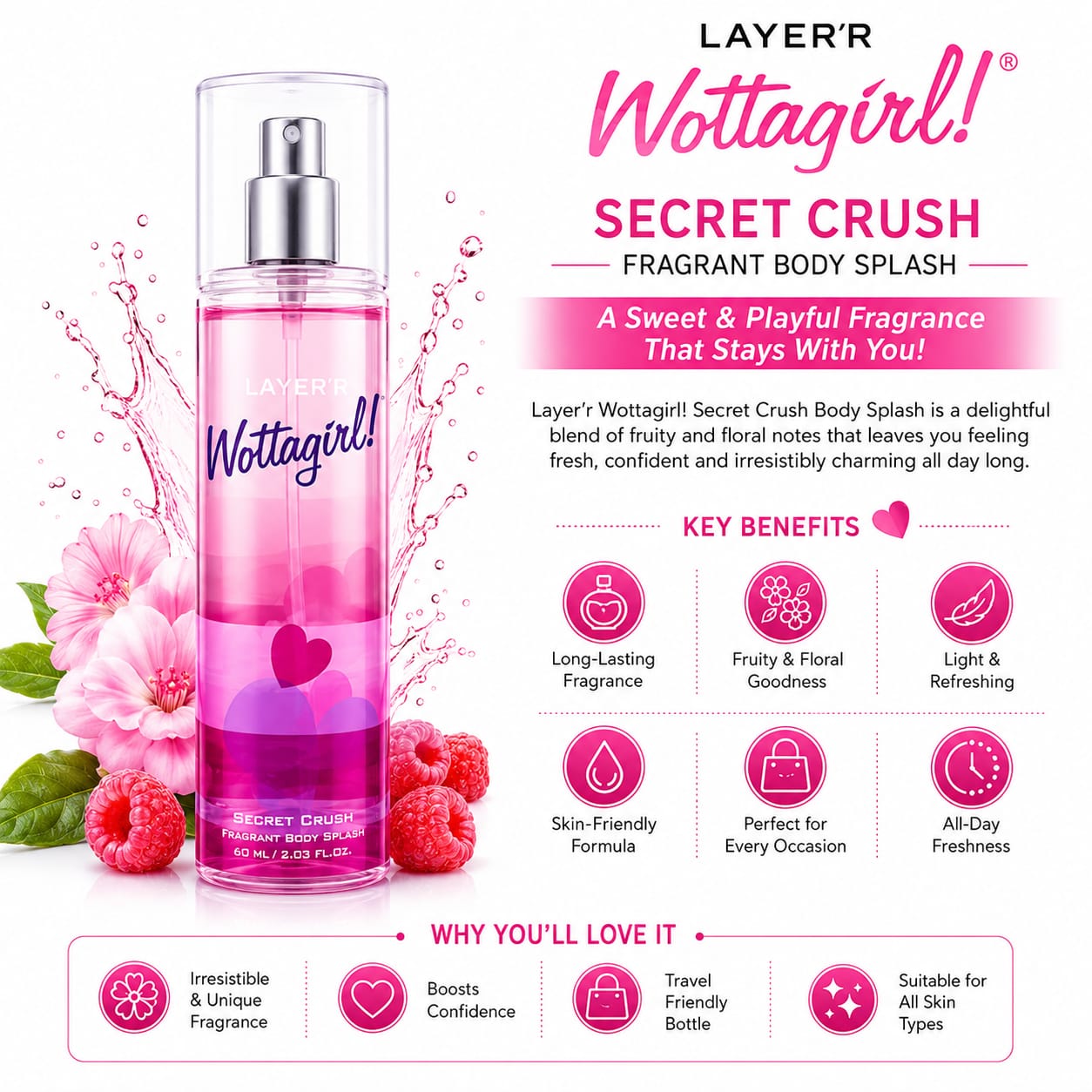 Wottagirl Blossom Crush Body Splash - Image 3