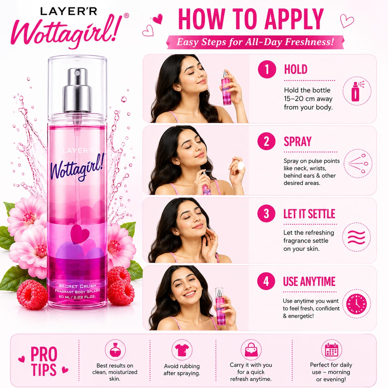 Wottagirl Blossom Crush Body Splash - Image 2