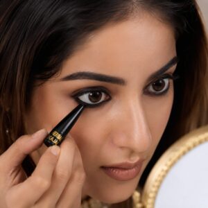 Hulabeauty Herbal Kajal – Deep Black Smooth Matte Finish Kajal for Women