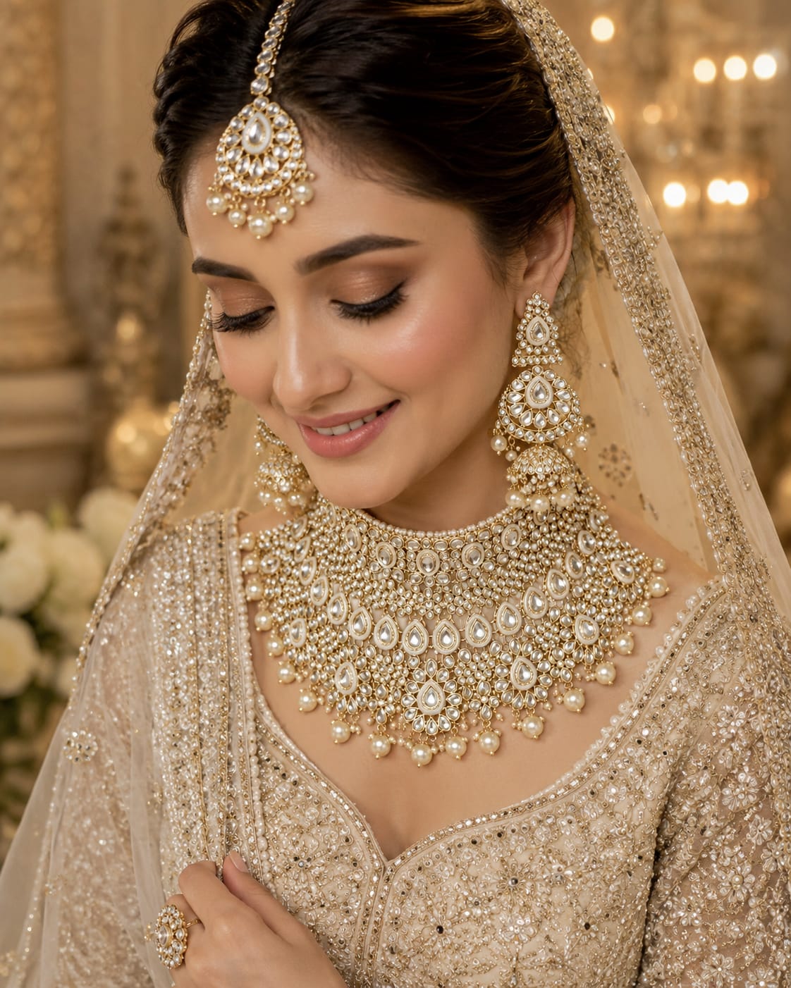Royal Ivory Kundan Bridal Collection - Image 3