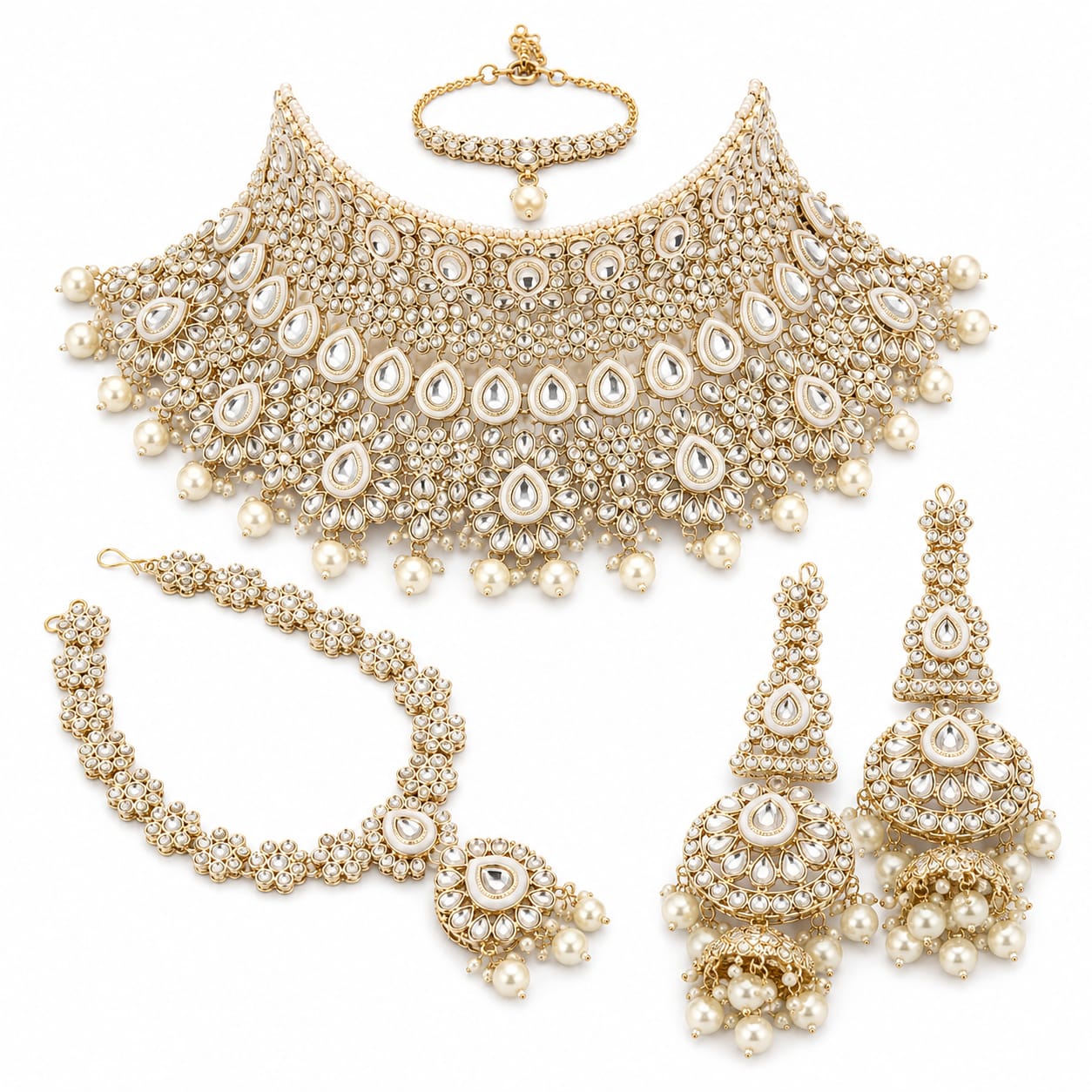 Royal Ivory Kundan Bridal Collection - Image 5