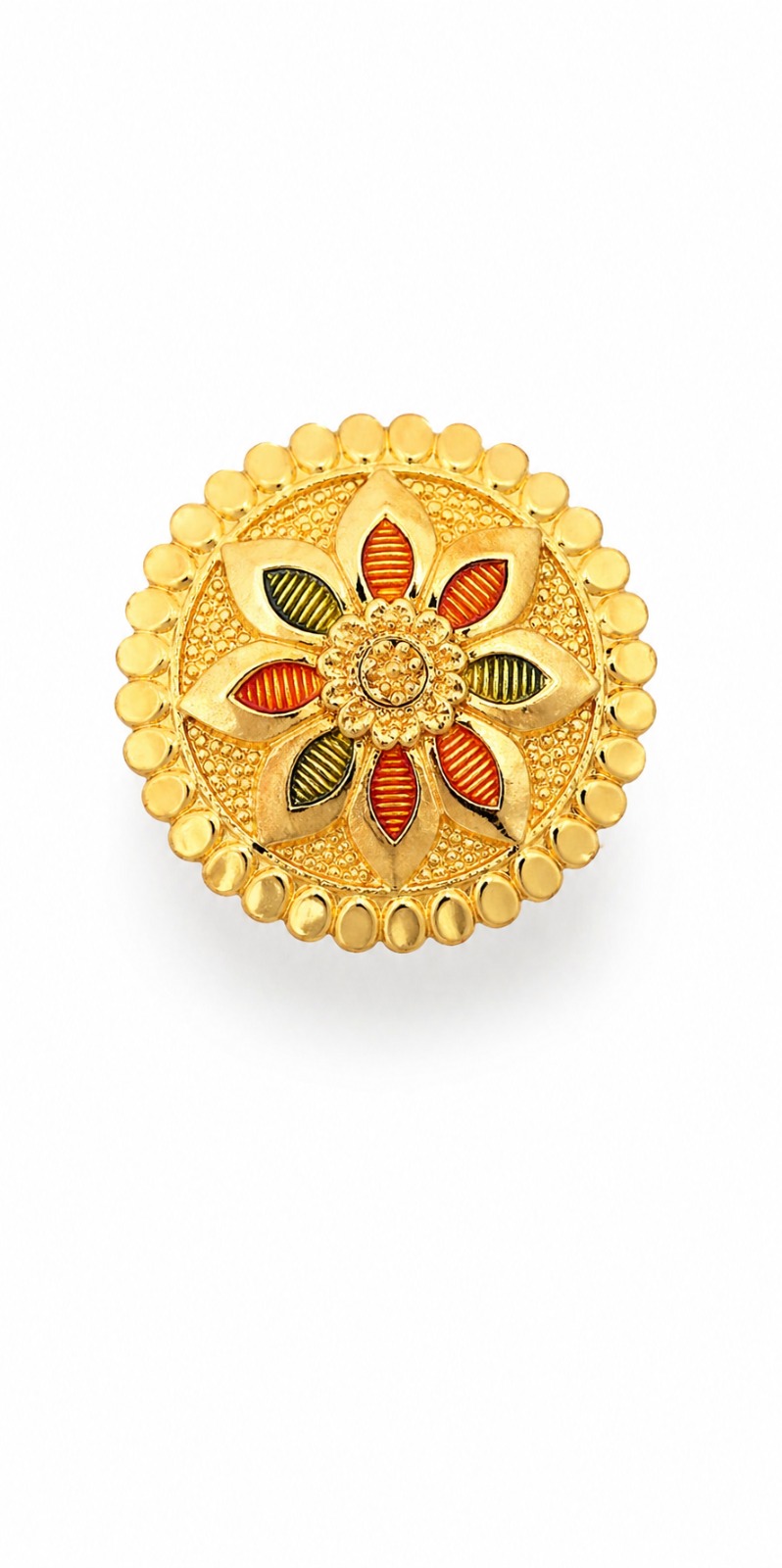 Traditional Lotus Flower Designer Ring - Image 4