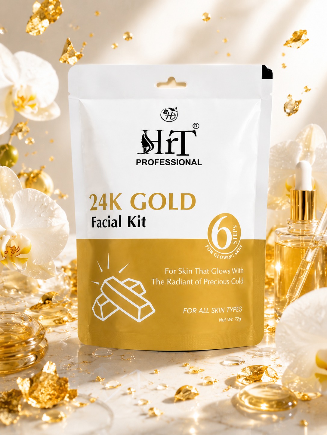 HRT Professional 24K Gold Facial Kit - Image 2