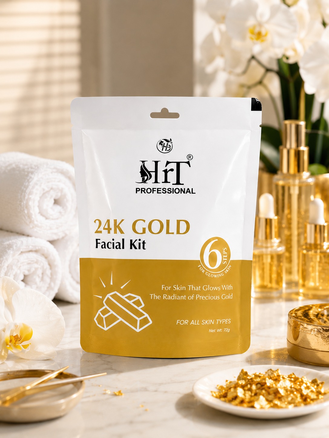HRT Professional 24K Gold Facial Kit - Image 4