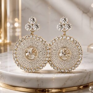 Royal Sparkle Crystal Drop Earrings