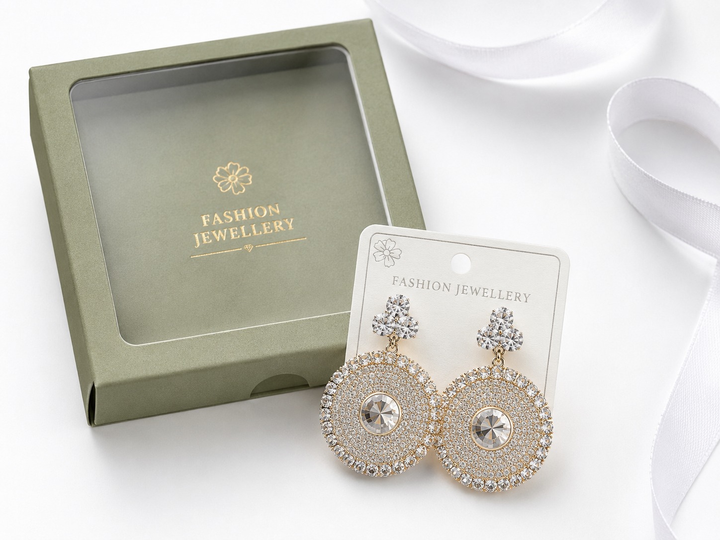 Royal Sparkle Crystal Drop Earrings - Image 4