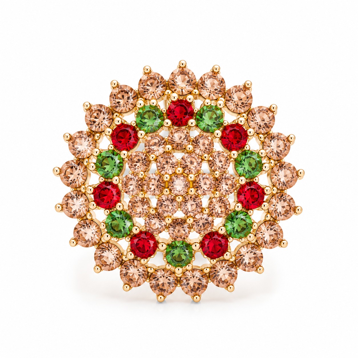 Royal Bloom Crystal Ring - Image 3