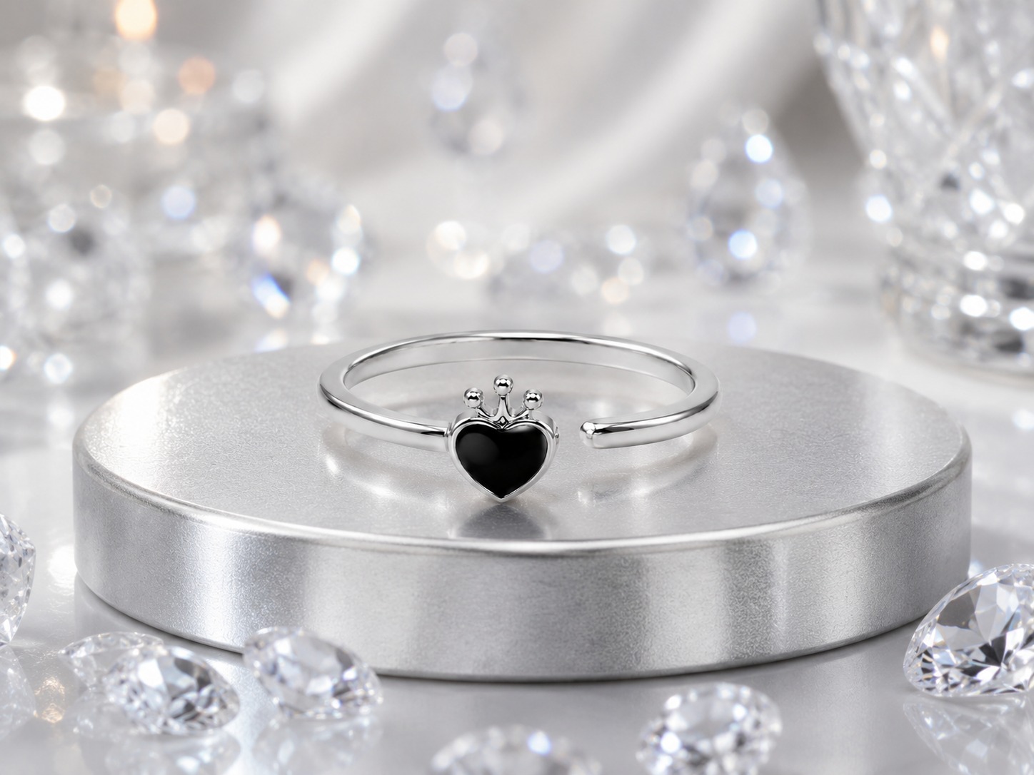 Princess Heart Adjustable Ring - Image 3